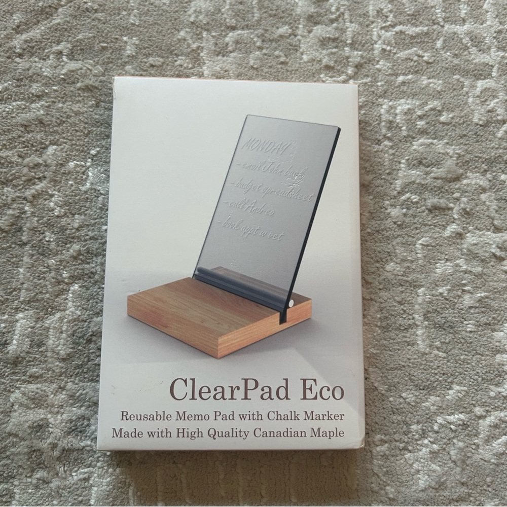 ⭐️ ClearPad Eco reusable memo pad with chalk marker